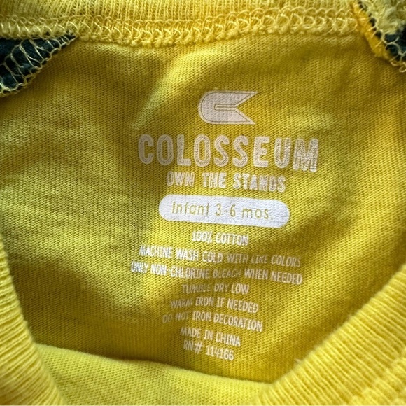 Colosseum baby size 3-6 months Oregon State onesie green and yellow - Picture 3 of 3